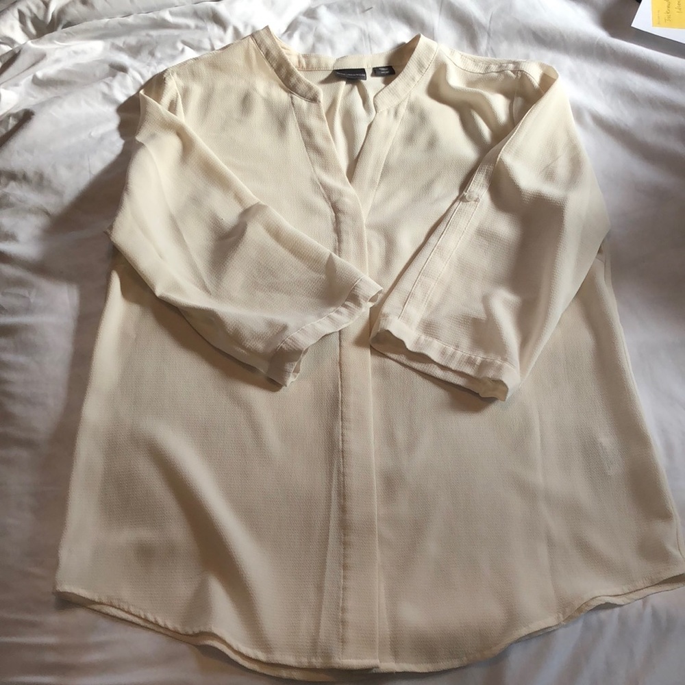 Cream blouse